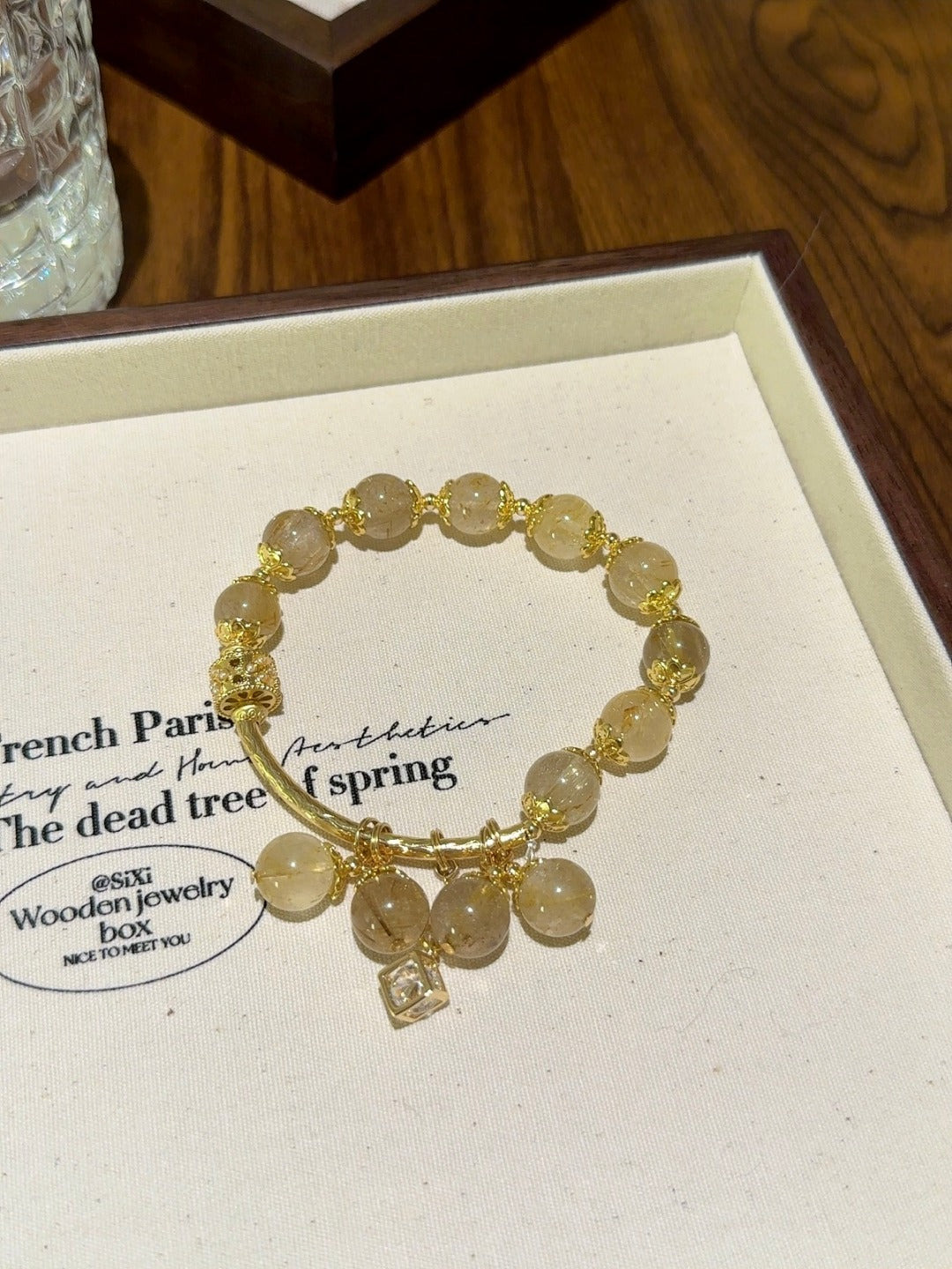 ▫️▪️ Blonde crystal bracelet
